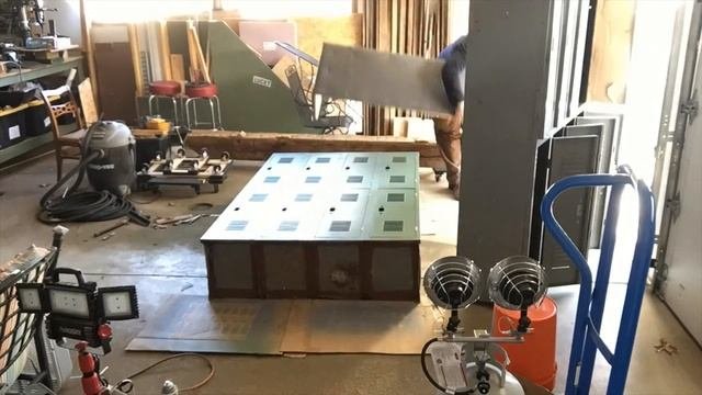 Reclaimed Lockers For Garage Storage