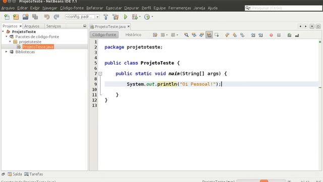 Introdução a programação em Java utilizando o NetBeans - Declaração de variáveis