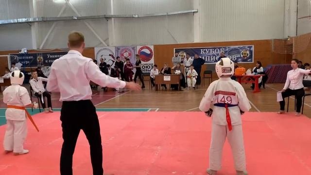 Матвей Соловьёв vs Болгарчук Дмитрий финал Открытые Краевые Соревнования по Всестилевому Каратэ