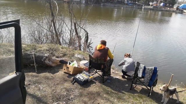 Старый салтов открытие сезона рыбалки по жидкой воде + открыл сезон купания