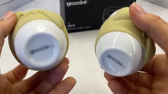 Набор из 2 фарфоровых чашек для кофе love Guzzini | Видео обзор от Kitchen-Devices.ru