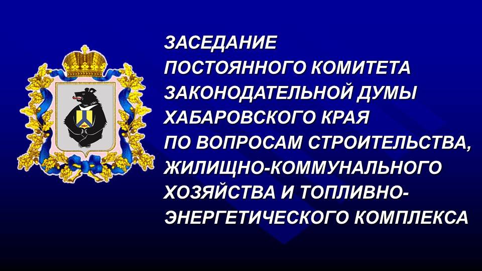 Заседание постоянного комитета Думы по вопросам строительства, ЖКХ и ТЭК 06.06.2024