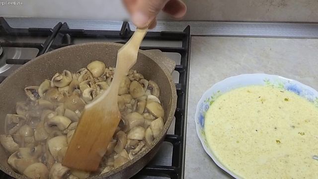 ШАМПИНЬОНЫ в Сливочно-ЧЕСНОЧНОМ Соусе (ЧКМЕРУЛИ из Грибов)