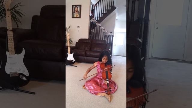 Mannil Intha Kathal Violin Instrumental By 8 Year Old Simone Chase