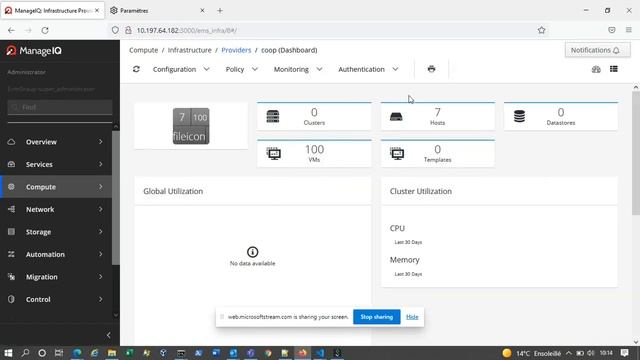 ManageIQ Providers IBM Power HMC demo