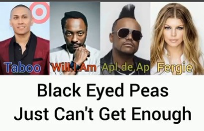 Black Eyed Peas - Just Can't Get Enough. Coded Colors Lyrics