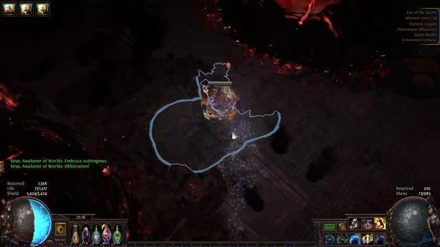 40M+ sdps with 90% phy and ele mitigation - Arc LL Aura Stacking Guardian - POE 3.11 Harvest Build