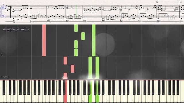 Эти летние дожди - М. Минков (вариация) (Ноты и Видеоурок для фортепиано) (piano Cover)