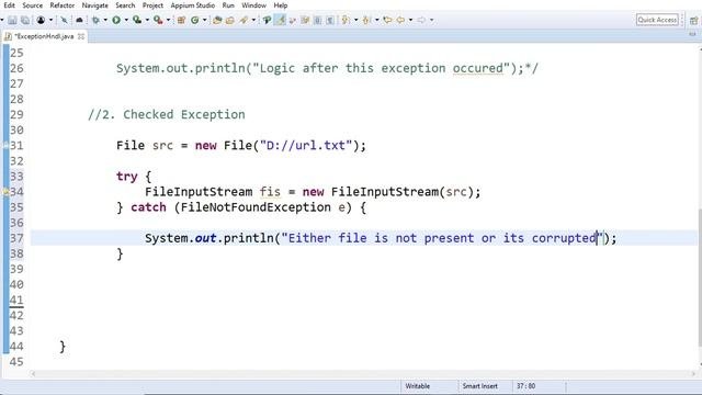 Exception Handling