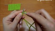 Ажурная резинка спицами