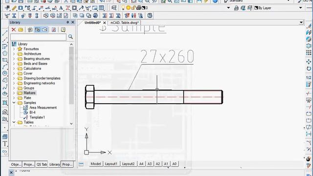 nanocad.Construction uMarker (leader)