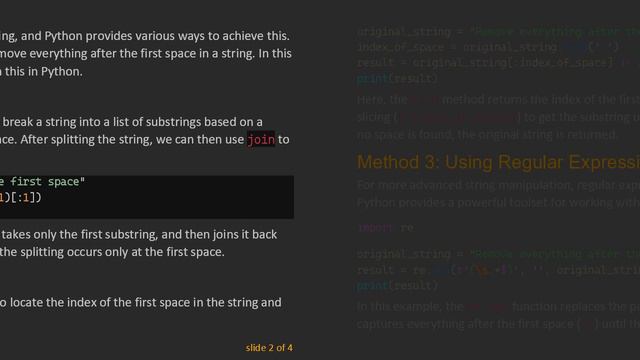 Removing Everything After the First Space in Python Strings