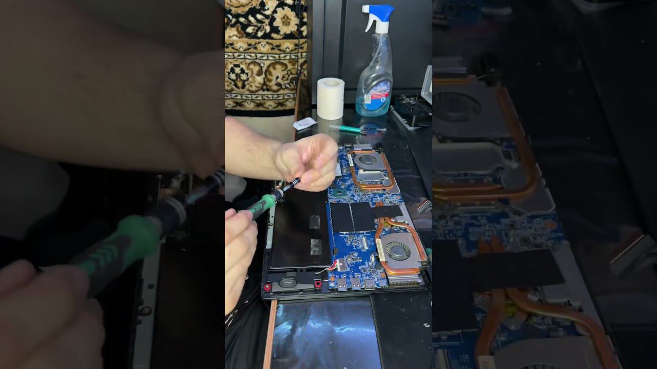 Msi Thin GF75 замена термостаты (часть 2)