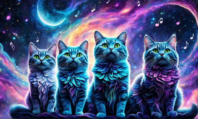 Инопланетные Коты из Далёкой Галактики - Эпическое музыкальное видео  (Создано с помощью Нейросетей)