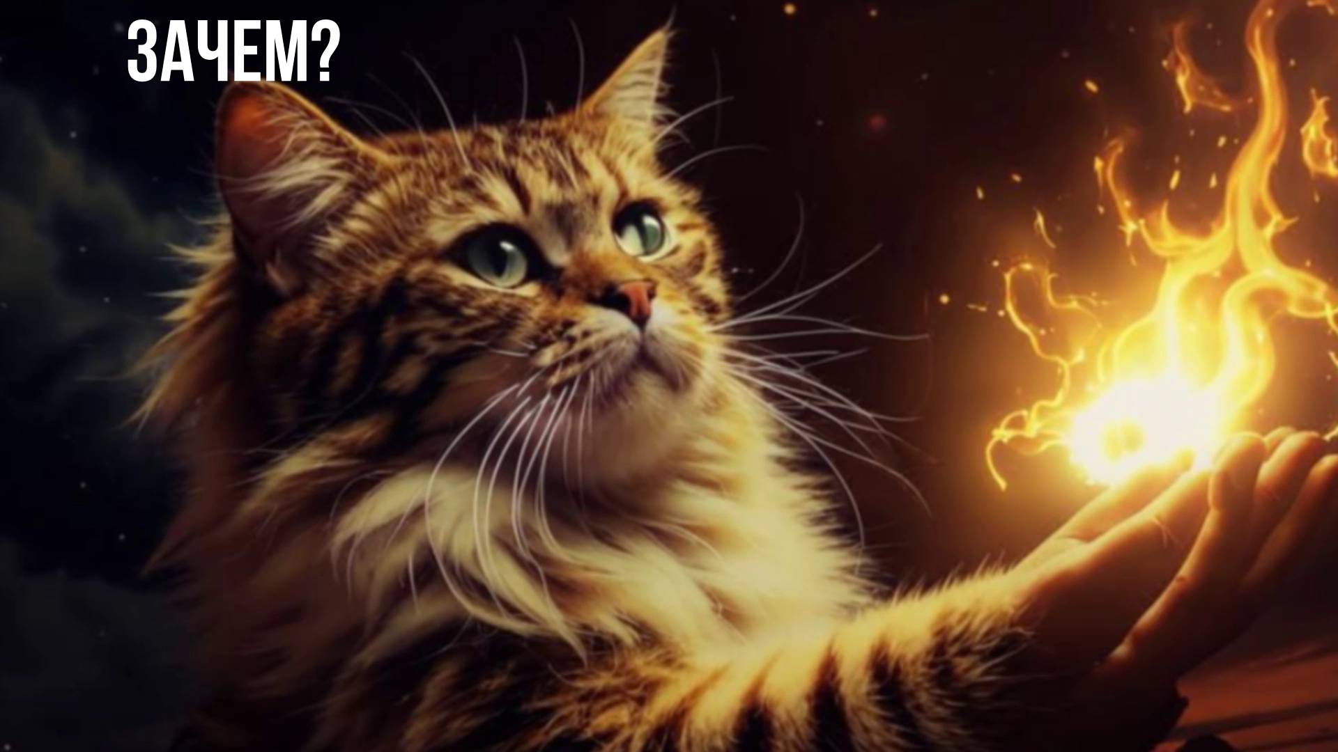 А Зачем бог создал кошку?
