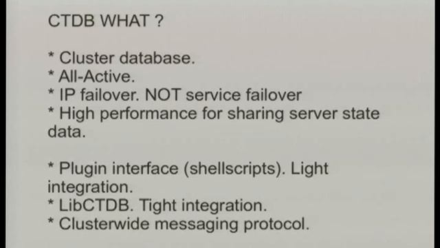 [Linux.conf.au 2012] ctdb overview