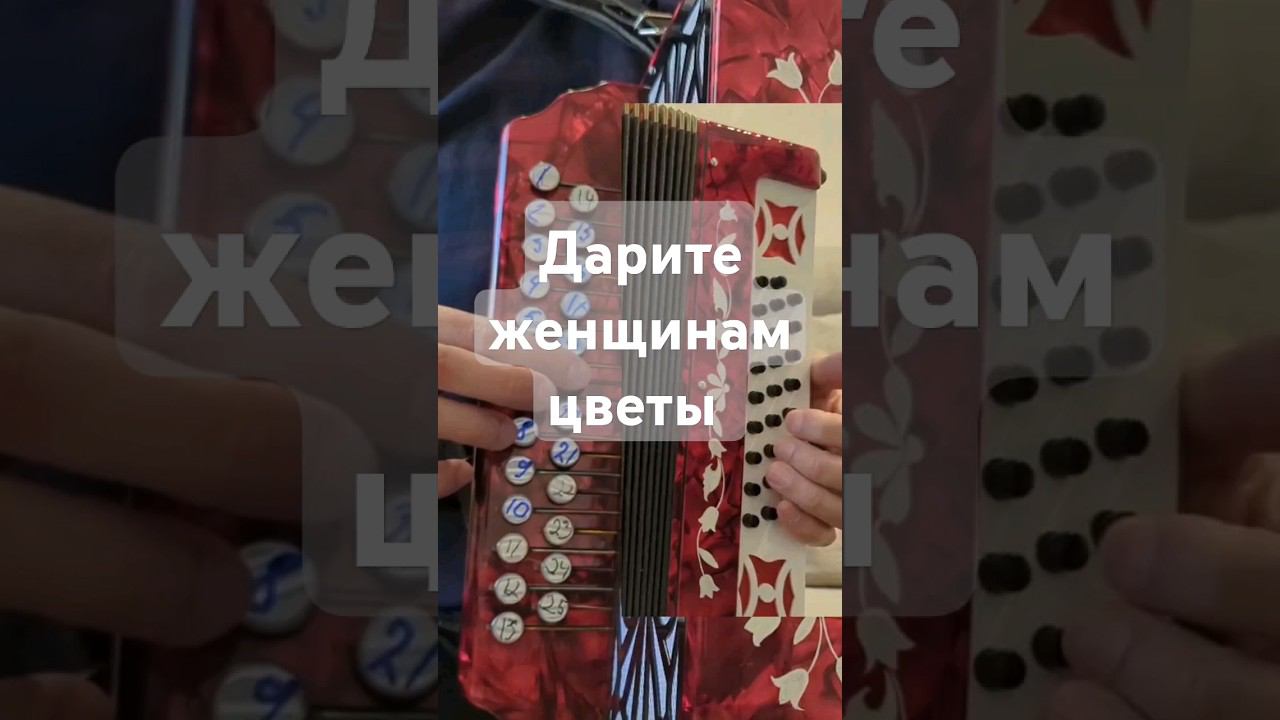 Как сыграть Дарите женщинам цветы на гармони.