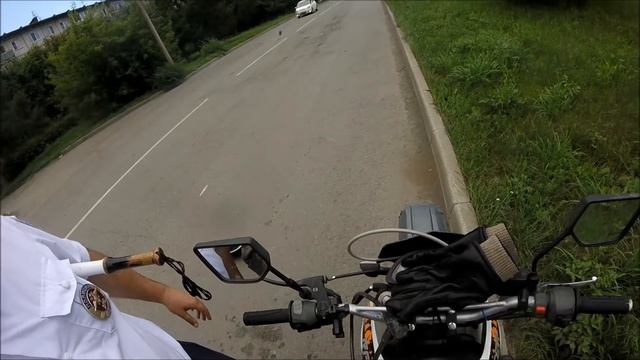 А вдруг без документов? ДПС погнались за мотоциклом