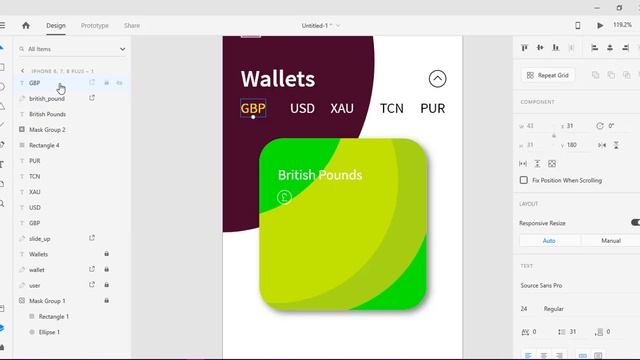 Modern UI Design Adobe XD