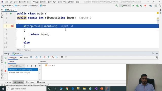 Fibonacci Series using Recursion in Java - Part 2