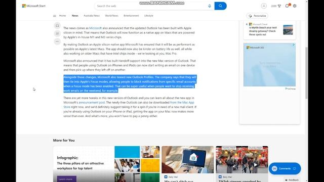 Microsoft Outlook is free on Mac, no Office 365 subscription required