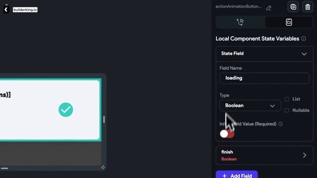 Flutterflow Custom loading button component trick