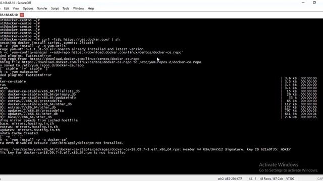 Install Docker on CentOS7, analyst the basically Create and Rename Containers