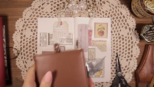 ASMR 다꾸템 꺼내서 빈티지 다꾸 팅글☕일기 Aesthetic Journal Scrapbooking Ideas Relaxing Sounds | hwaufranc