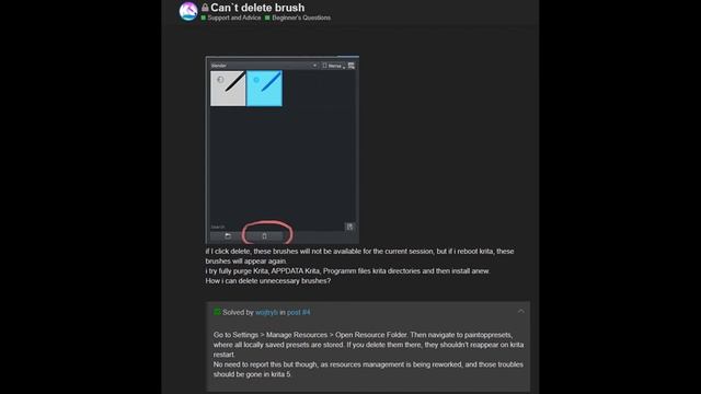 KRITA 4.4.3 INTRO TO BRUSHES - Organizing brushes and tags