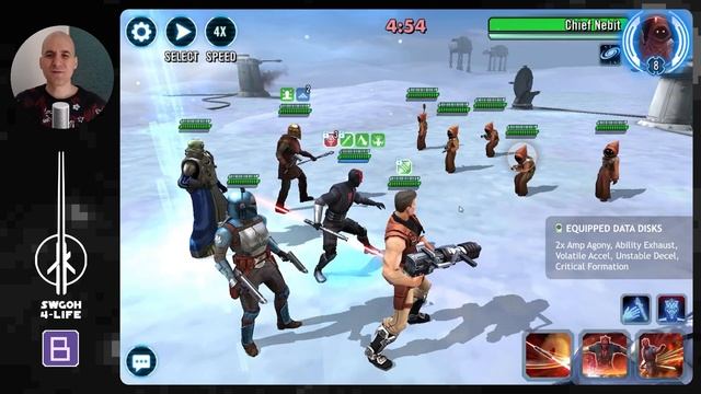 Counter Jawas in Conquest with Self-destruct  Gone in 30s Data Disk Set  SWGOH