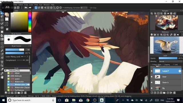 Swan Song  SPEEDPAINT  Medibang Paint Pro