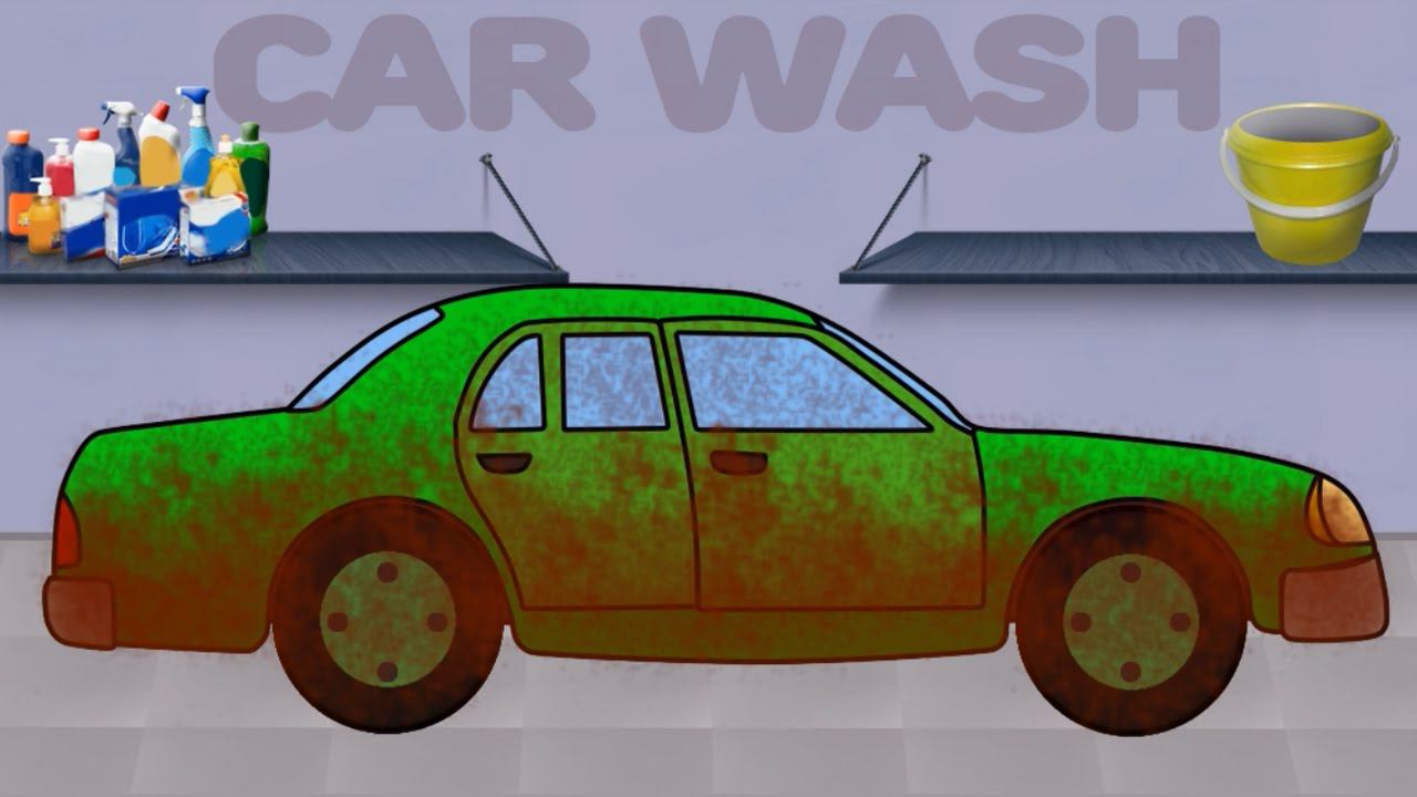 Машинки. Автомойка. Мультики про Легковой Автомобиль. Car Wash. Videos for children