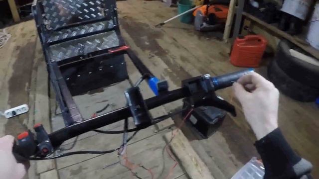 Мотобуксировщик Мужик: самостоятельная установка подогрева ручек с Озона