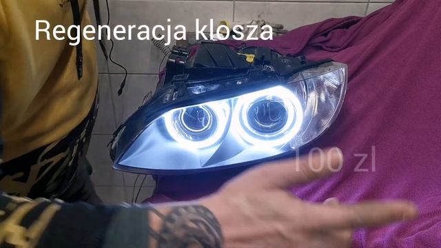 BMW e92 e93 retrofit przeróbka oryginalnych lamp xenon