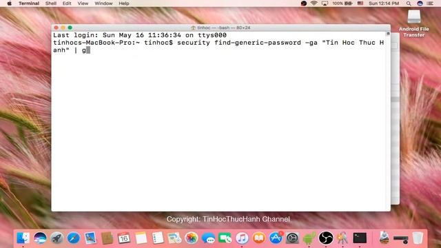 2 Cách Xem Mật Khẩu Wifi đã lưu trên MacBook với Terminal
