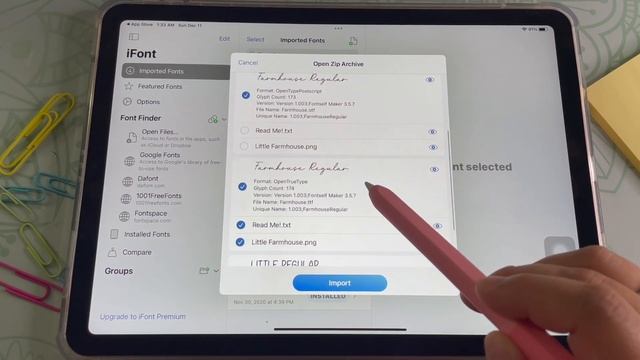 How to Add Cute Fonts to GoodNotes for Free  Where I Find My Favorite Fonts! ?