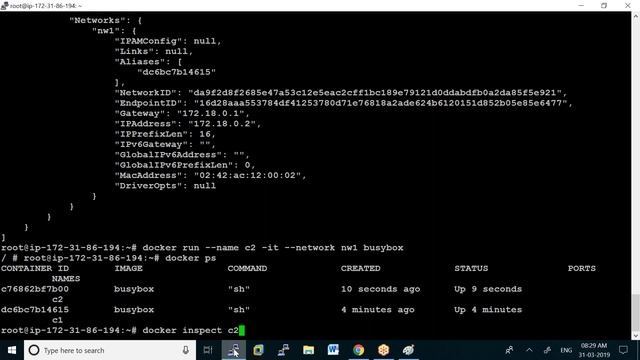 DEVOPS DOCKER NETWORK  31 3 19