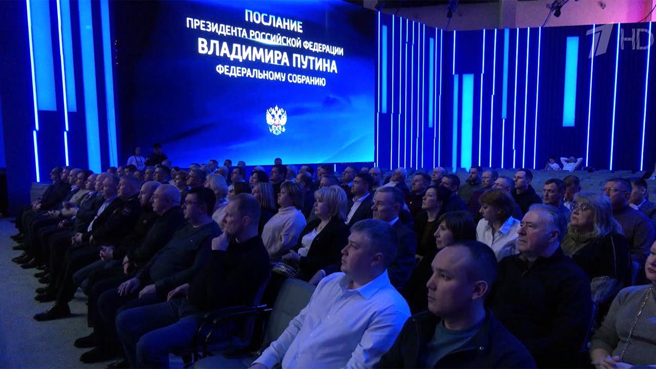 В этом году россияне могли посмотреть выступление президента на выставке 