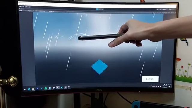 Using Unity to simulate your phone blocking raindrops