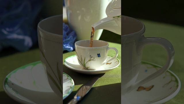 Чаепитие на свежем воздухе создает особое настроение☕️