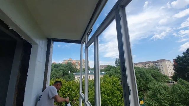 Остекление Балкона в Нур-Султан.  Компания Адам Пласт.
