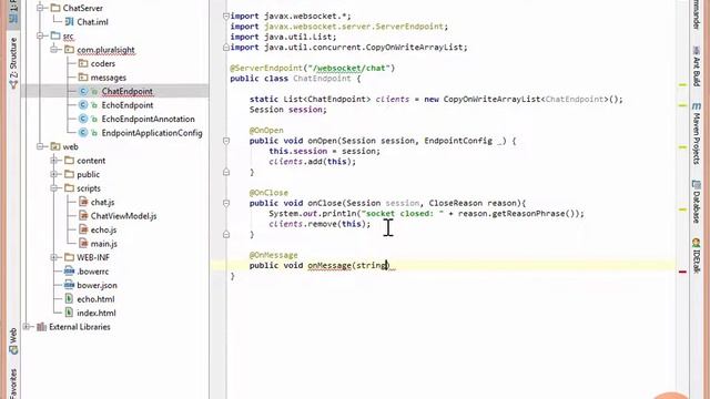 13 Intro to the Java API for WebSockets Sending and Receiving Text Messages