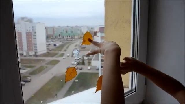 Как создать осеннее настроение. Украшаем окна Поделки с детьми