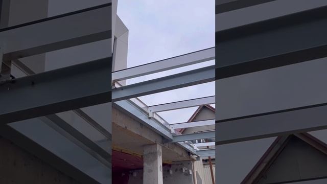 Заливка стяжки под парковку. Навес для парковки
