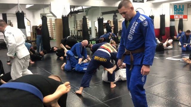 Николай САЛМИН - lasso DLR sweep to armbar (свип и рычаг локтя из лассо-деларривы)