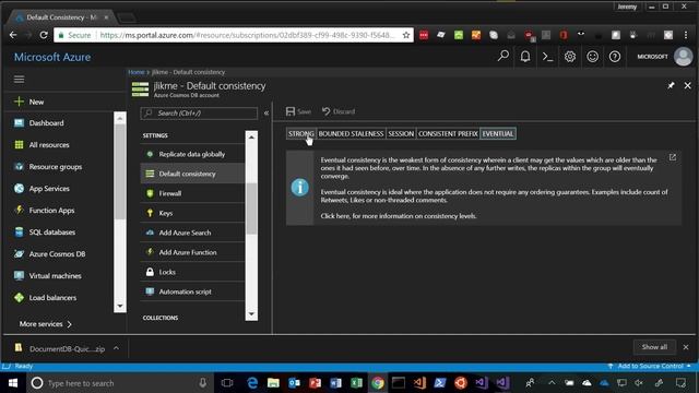 Jeremy Likness CosmosDB and .NET Core