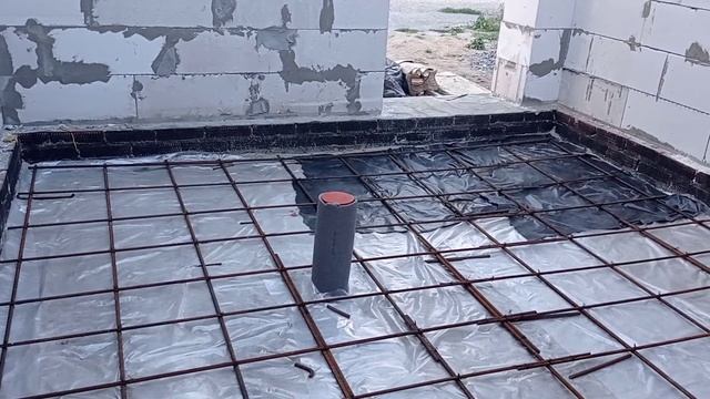 обустройство армопояса_укладка чернового пола в прихожей для приема бетона_ч. 1