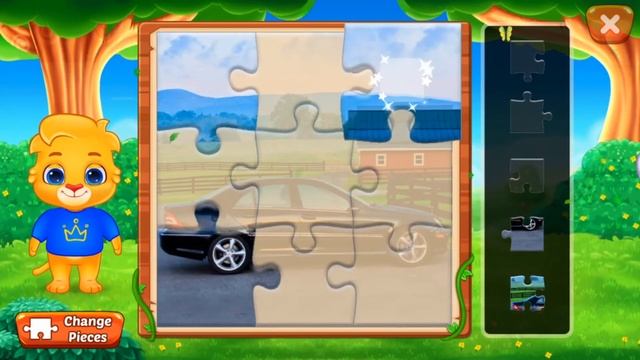 Собираем веселые пазлы в игре Puzzle kids уровень Photo puzzle 1