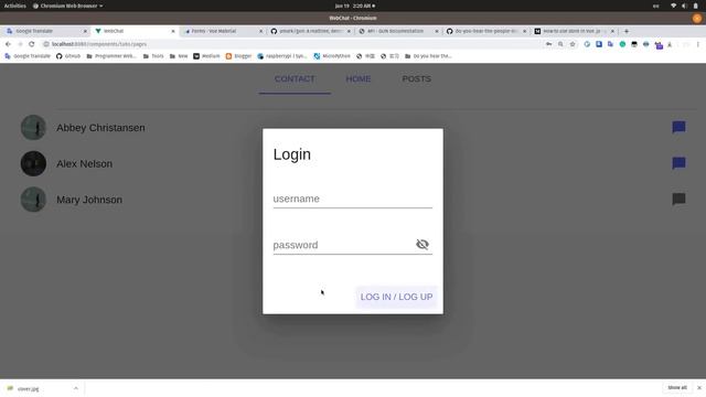failed at rebuilding wechat 9: Use dialog to show login&logup page