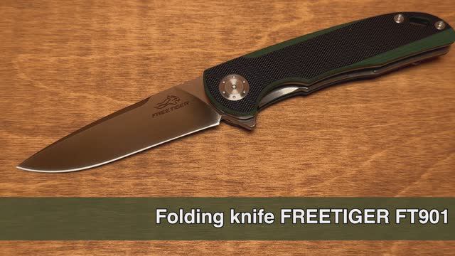 Складной нож FREETIGER FT901 с лезвием D2 для выживания, охоты, кемпинга